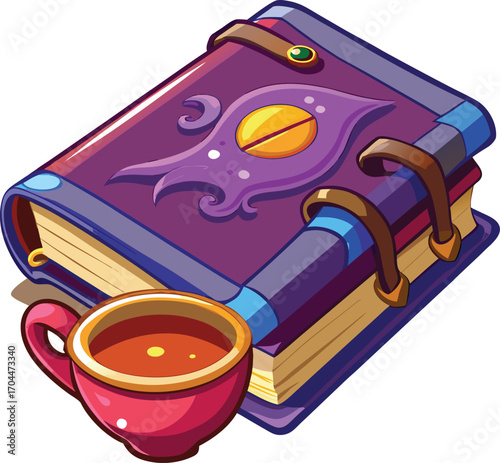 Witch Brew Chai Magical Book and Tea Cup
