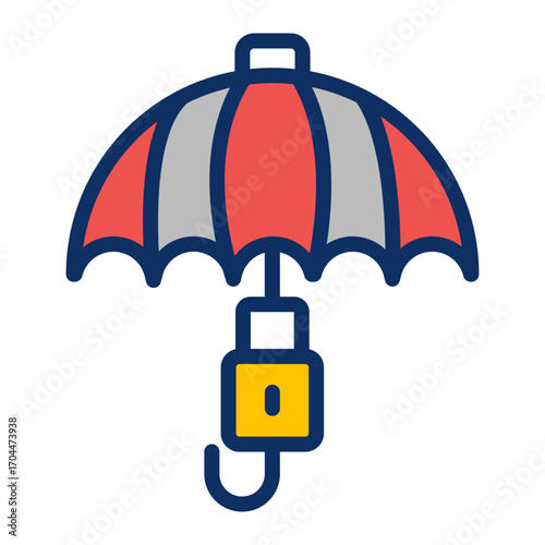 Umbrella Vector Icon Design