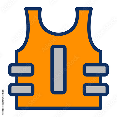 Bulletproof Vest Vector Icon Design