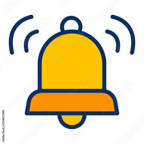 Alarm Bell Vector Icon Design