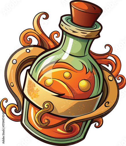 Witch Brew Chai Magical Potion Bottle Design