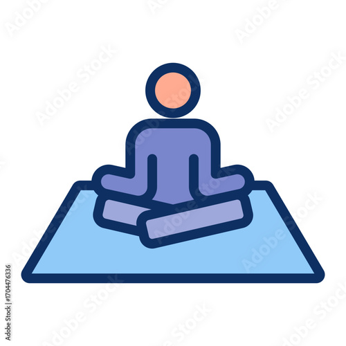 Meditation Vector Icon Design
