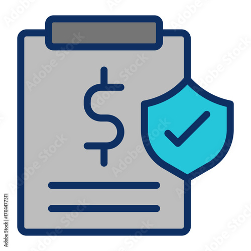 Insurance Policy Vector Icon Design
