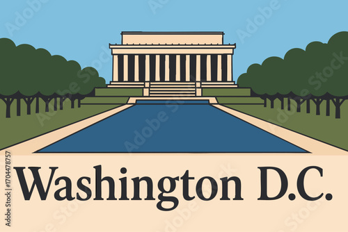 Lincoln Memorial and National Mall Washington D.C.