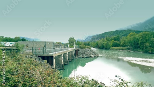 Wallpaper Mural Hydroelectric power station on the Drac river in the French Alps close to Grenoble Torontodigital.ca