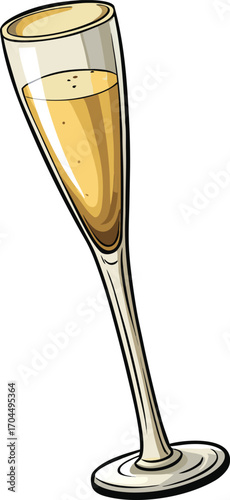 Haunted Cocktail Glass Champagne Glass Drink Illustration