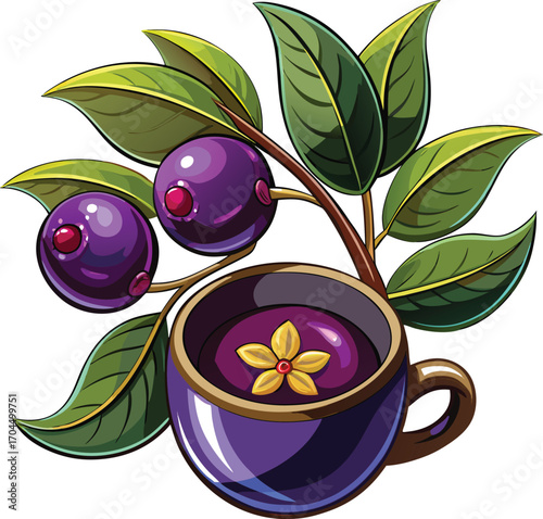 Creepy Herbal Tea Mystical Berry Herbal Tea Cup
