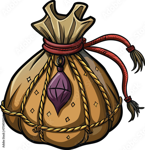 Creepy Herbal Tea Mystical Herbal Pouch Charm Bag