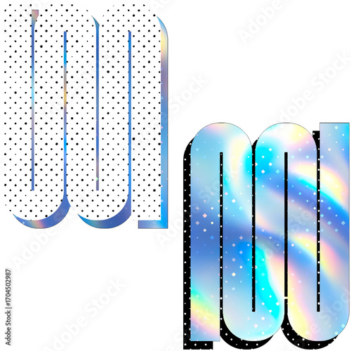 abstract hologram vector background