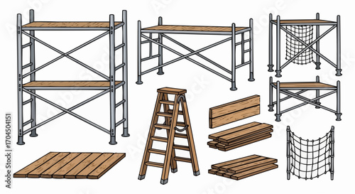 Explore scaffolding equipment rental and sales options for construction and diy projects near you today vector