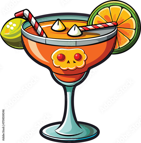 Pumpkin Margarita Halloween Spooky Pumpkin Margarita Cocktail