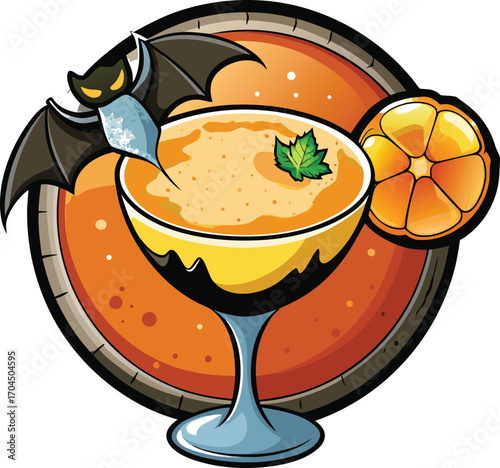 Pumpkin Margarita Halloween Spooky Halloween Pumpkin Margarita