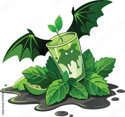Spooky Mojito Cup Spooky Mojito Halloween Drink