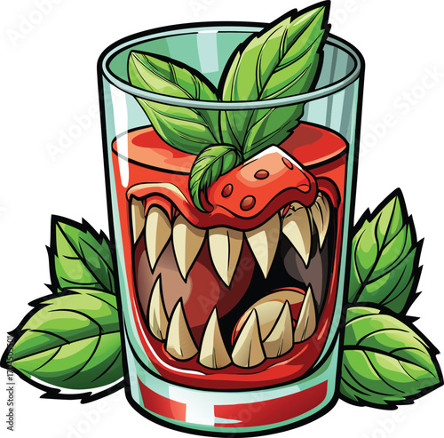 Spooky Mojito Cup Spooky Monster Mojito Drink