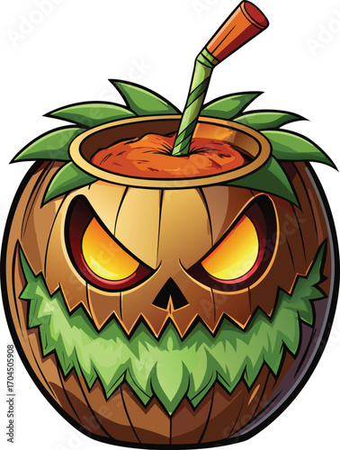 Pumpkin Pina Colada Spooky Pumpkin Pina Colada