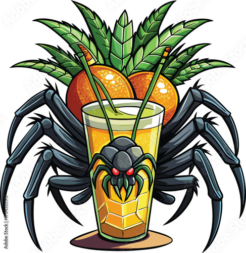 Pumpkin Pina Colada Tropical Spider Pina Colada Drink