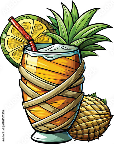 Pumpkin Pina Colada Tropical Pumpkin Pina Colada Drink