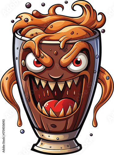 Creepy Root Beer Creepy Root Beer Monster Face