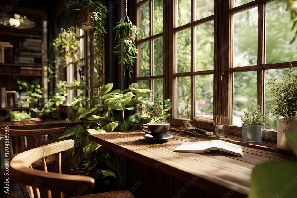 Fototapeta premium Healing Space: Cafe