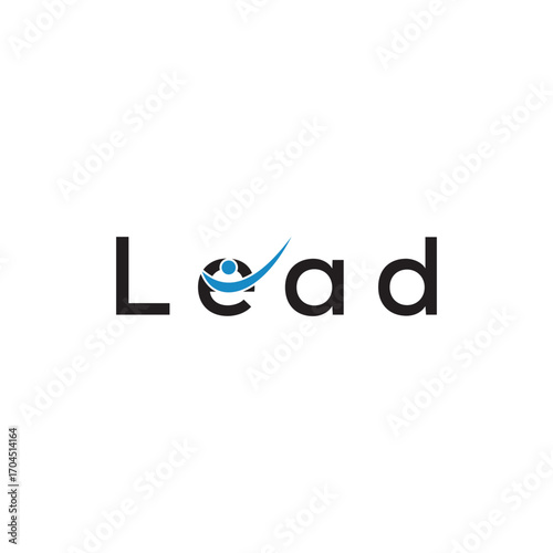 letter LEAD vector wordmark logo typography.Sophisticated wordmark logo embodying elite leadership, representing prestige and exclusivity.