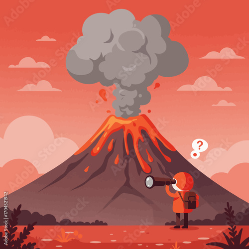 Volcano Eruption A Curious Explorer's Observation