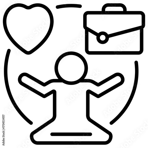 Work Life Balance Icon