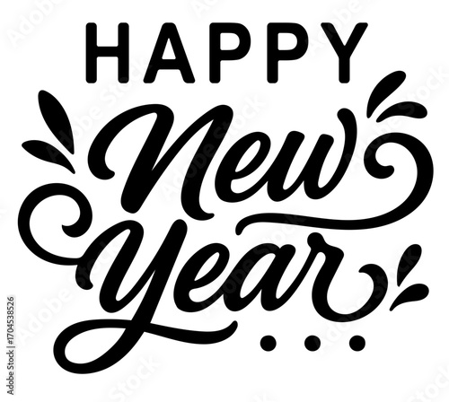 Celebrating New Year with joyful designs and festive typography