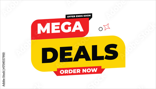 MEGA DEALS OFFER ENDS SOON ORDER NOW – SALE BANNER
