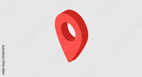 Vibrant 3D isometric red map pin icon, representing precise geographical location, digital navigation, and global connectivity for modern web and mobile applications Free Download Vibrant 3D isometric red map pin icon, representing precise geographical location, digital navigation, and global connectivity for modern web and mobile applications - GFXLoad