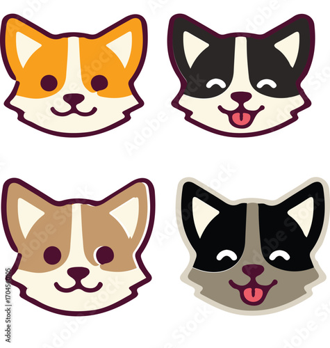 set of funny cats
