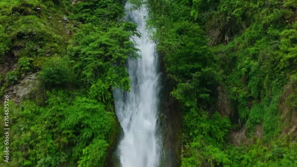 Waterfall in green Himalaya forest Waterfall in green Himalaya forest