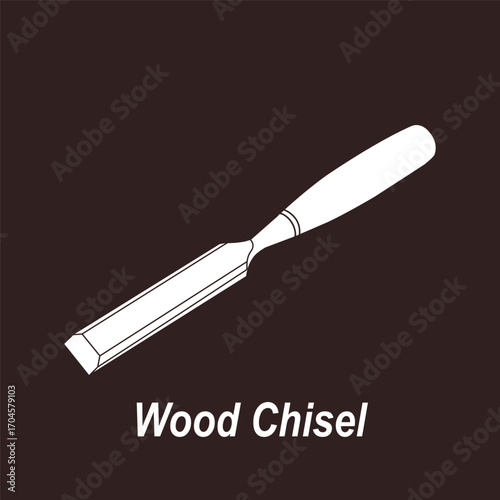 wood chisel icon