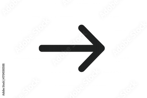Simple black arrow pointing to the right on a transparent background, ideal for indicating direction or progress