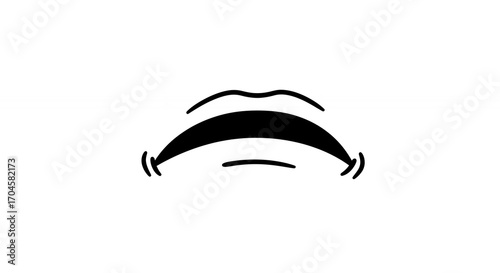 Sad face expression