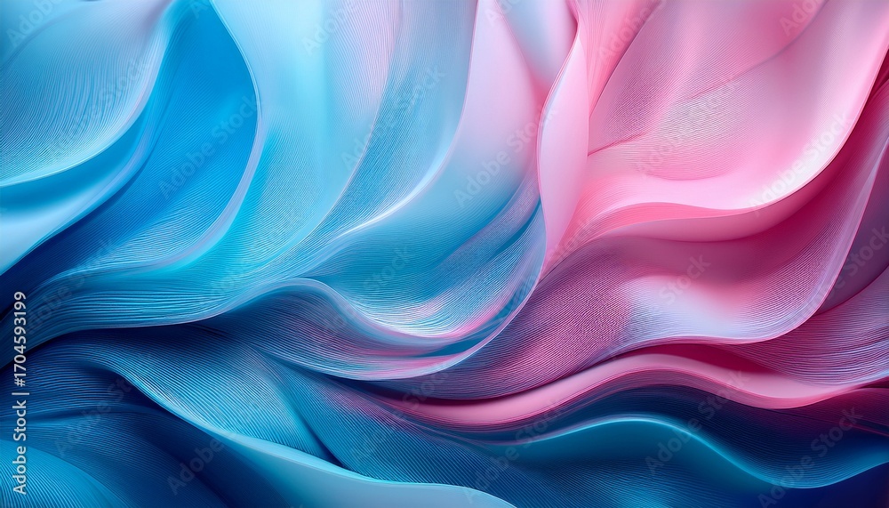 Obraz premium A Close Up Of A Blue And Pink Abstract Background With A Blury Effect