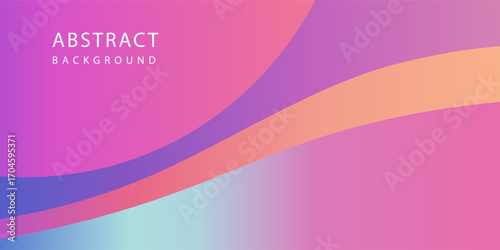 Vibrant color waves with gradient flow – abstract background. Dynamic abstract background