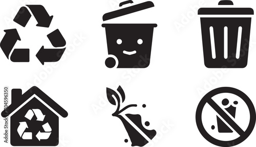 Recycling and Waste Management Icons