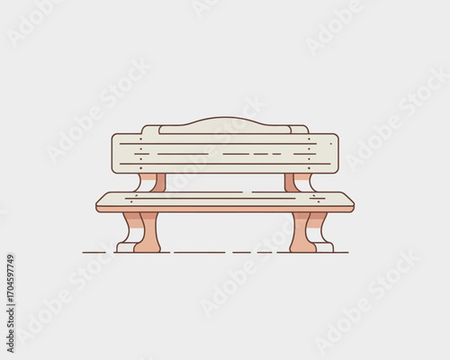 A beautifully crafted vintage wooden bench showcasing intricate details, perfect for enhancing the aesthetic of public spaces or gardens with its charming design.
