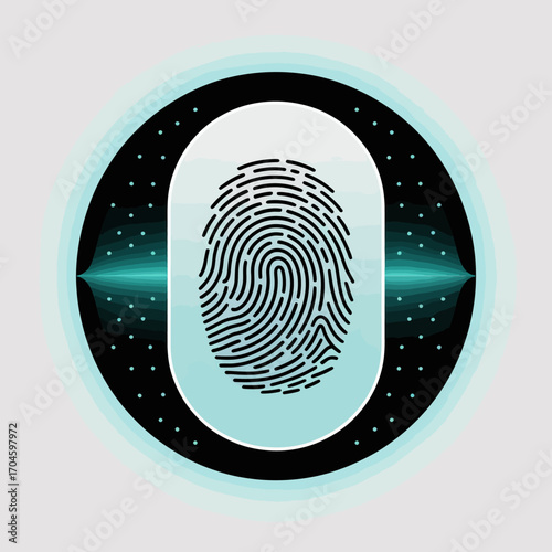 This image features a stylized fingerprint design, representing identity and technology, framed in a sleek digital aesthetic that emphasizes modern security themes.