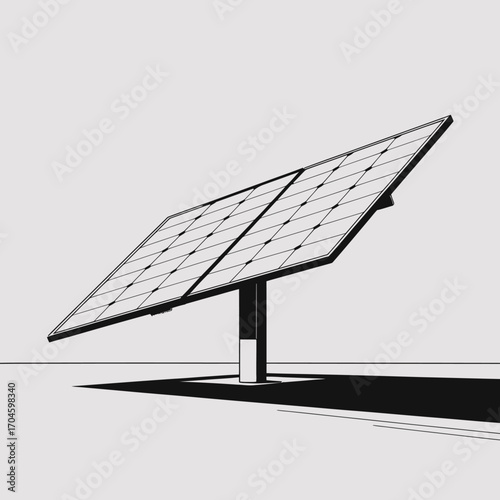 This image features a solar panel on an adjustable stand, designed for optimal sunlight exposure, symbolizing the importance of renewable energy solutions in modern times.