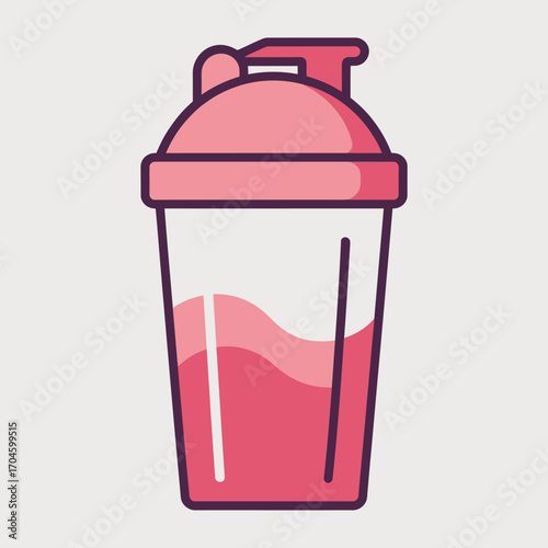 This stylish dual-pink shaker bottle is designed for fitness enthusiasts, combining form and function seamlessly while promoting hydration and wellness in an active lifestyle.