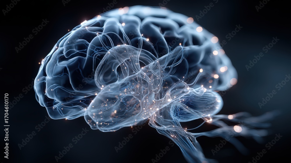 Fototapeta premium Innovative Brain Research Unlocks Cognitive Potential