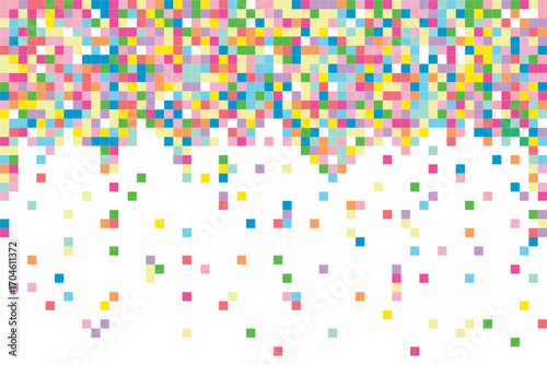 Vector seamless background of colorful small squares, organized in tidy repetition, suitable for posters, graphic decoration, textile prints, digital artwork, or creative designs.