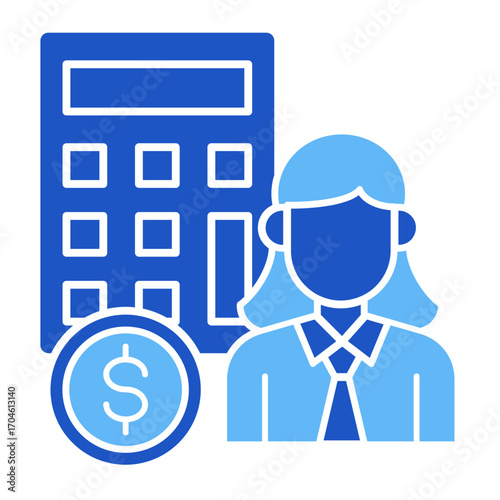 Accountant  Icon Element For Design	