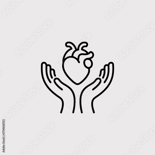 This image illustrates a heart being held by hands, symbolizing care, emotional support, and compassion within human relationships as fundamental aspects of life and health.