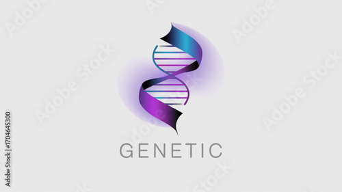 Genetic dna helix structure gene biology medical science healthcare research and development concept