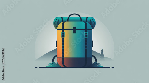 Backpack camping gear hiking equipment outdoor adventure travel rucksack mountain trekking nature pack trip bag 100