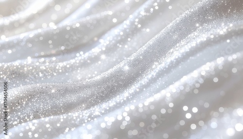 キラキララメグリッターテクスチャのパールホワイト背景デザイン