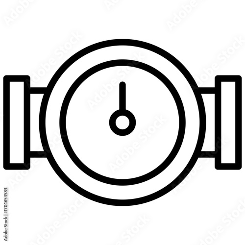 Water Meter Outline Icon