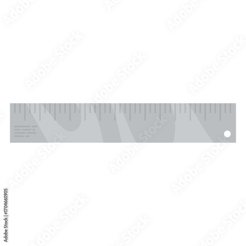Grey Ruler with Abstract Design Measurement Tool